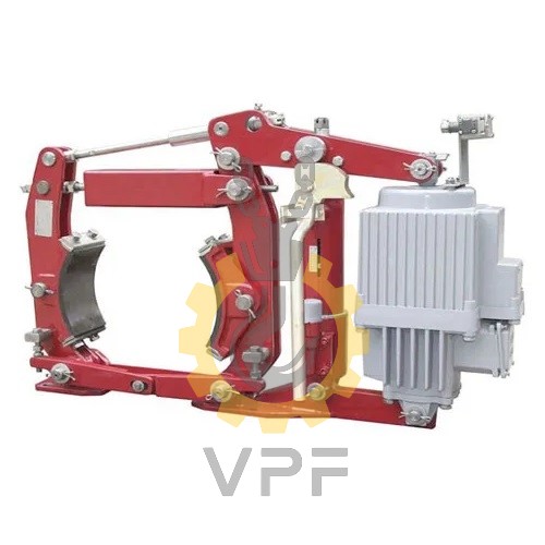 Industrial crane shoe brake عکس ترمز کفشکی جرثقیل سقفی با لنت چدنی مقاوم