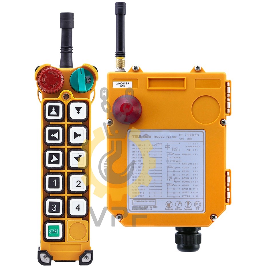 Remote control Telecontrol model F24-10D ریموت کنترل تله کنترل مدل F24-10D مخصوص جرثقیل و تاور کرین