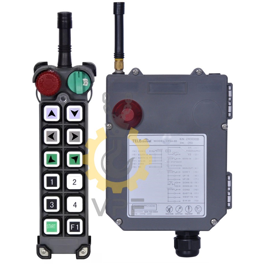 Explosion-proof remote control model EF24-12S تصویر نمای کلی از ریموت کنترل تله کنترل مدل EF24-12S تله کنترل با 12 کلید کاربردی