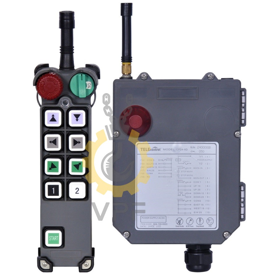 Explosion-proof remote control model EF24-8D ریموت کنترل تله کنترل مدل EF24-8D برای مدیریت دقیق جرثقیل و دستگاهها