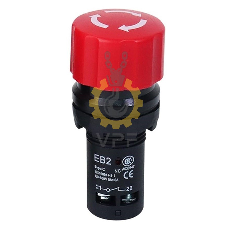 Schneider mushroom head emergency switch EB2-A030747 فروش کلید امرجنسی کله قارچی اشنایدر EB2-A030747