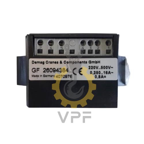 Demag crane rectifier model GF26094384 رکتیفایر دماگ آلمان مدل GF 26094384 ساخت آلمان| Demag Rectifier Germany 4070976