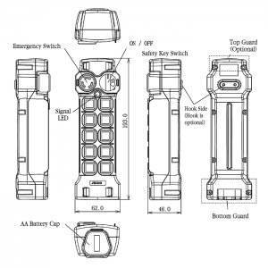 طراحی دکمه ریموت کنترل 10کاناله جیکو