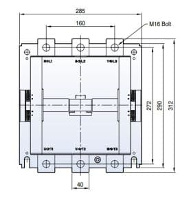 کنتاکتور ال اس| مدل LS MC-800A 1 نقشه کنتاکتور جرثقیل سقفی LS