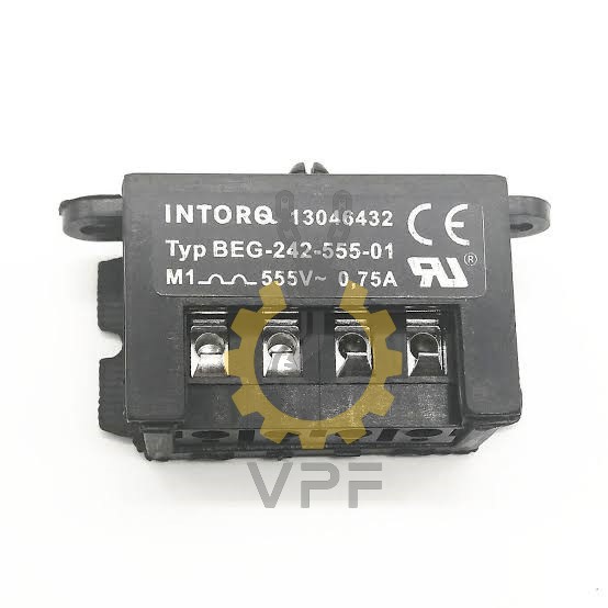 Intorq Crane Rectifier Model BEG-242-555 تصویر رکتیفایر جرثقیل اینترک مدل BEG-242-555 مورد استفاده در جرثقیل سقفی