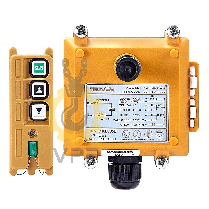 Remote control Telecontrol model F21-2D تصویر ریموت کنترل تله کنترل مدل F21-2D با طراحی ساده و بدنه مقاوم