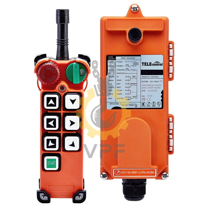 Remote control Telecontrol model F21-E2 ریموت کنترل تله کنترل مدل F21-E2 مخصوص جرثقیل سقفی و کاربردهای صنعتی