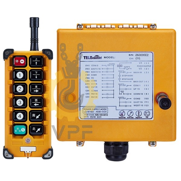 Remote control Telecontrol model F23-BB ریموت کنترل تله کنترل مدل F23-BB مناسب برای جرثقیل سقفی و ماشینآلات سنگین