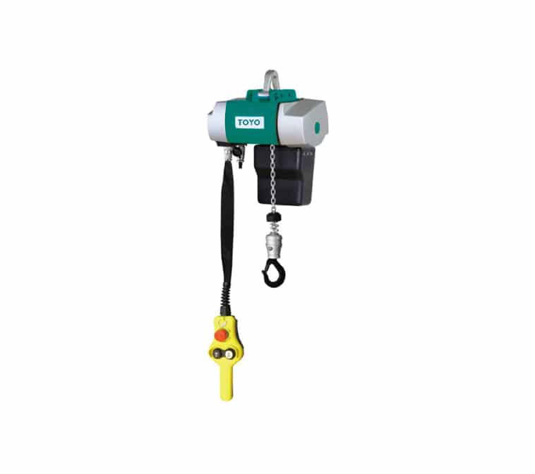 electric chain hoist ty f025 وینچ سیم بکسلی جرثقیل سقفی تویو