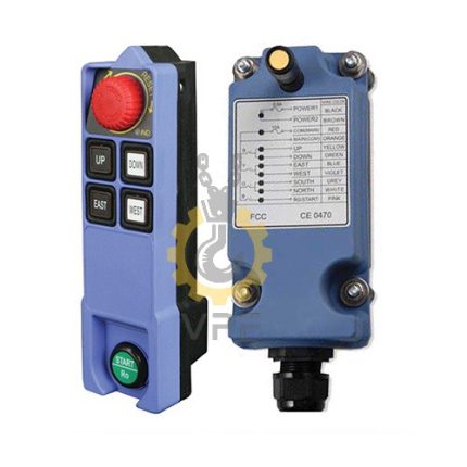 تصویر کامل ریموت کنترل ساگا SAGA1-L6B شامل فرستنده و گیرنده صنعتی مناسب جرثقیل سقفی